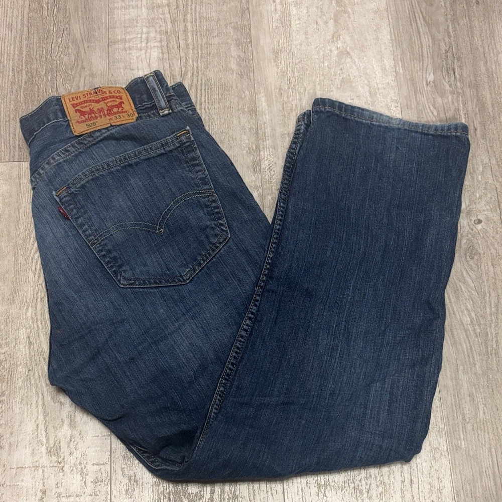 Levi's Men's Dark Blue Straight Jeans